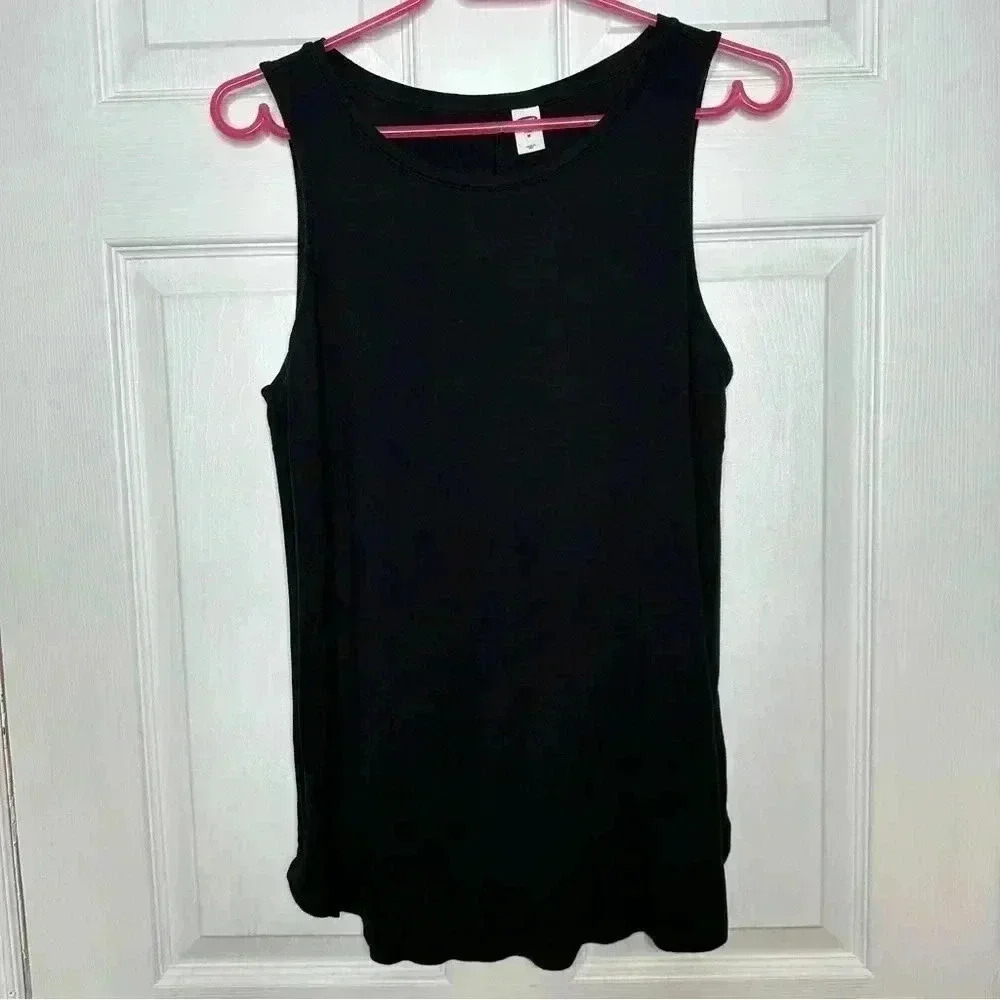 Old Navy Luxe Tank Top  Black Size Medium